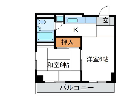 ケンコ－ハイツの物件間取画像